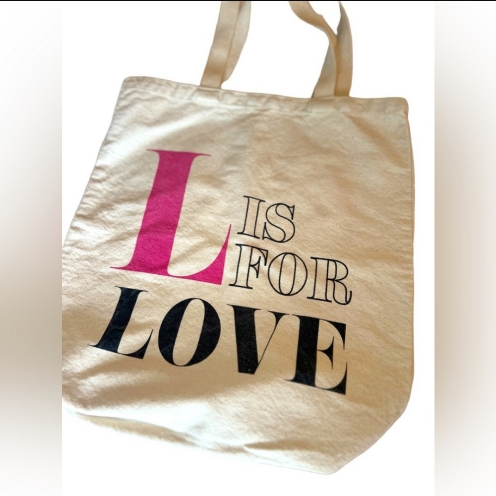 Love canvas tote in good condition